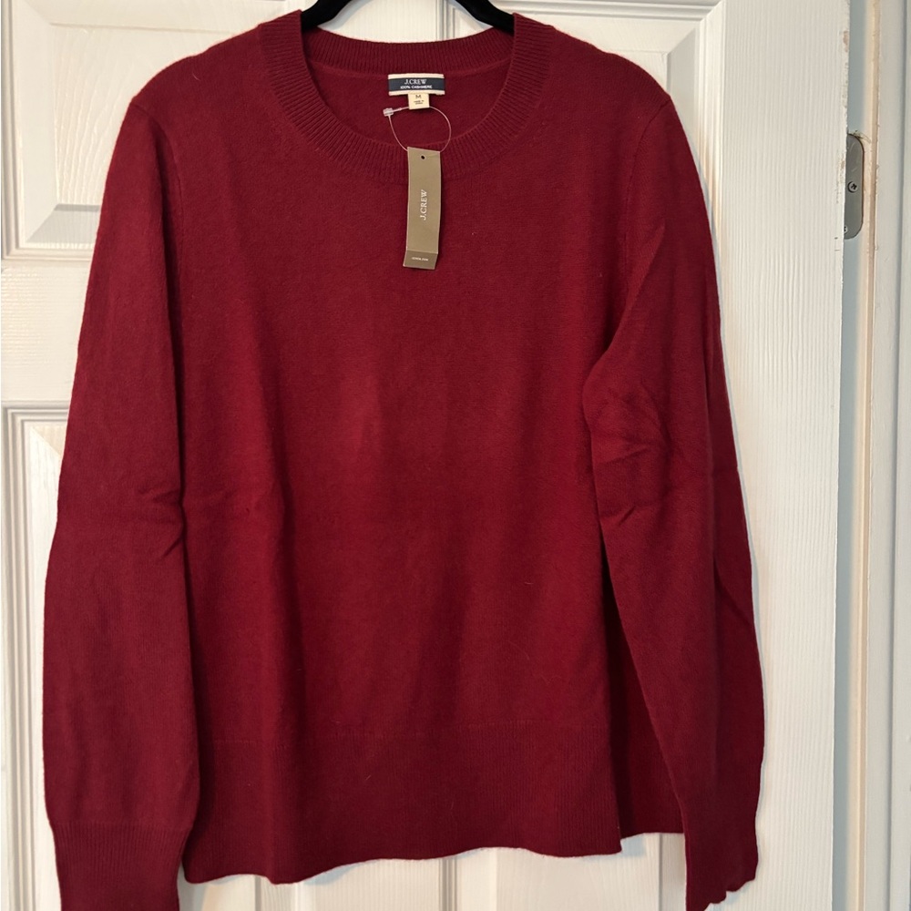 J. Crew Women’s Rich Burgundy Crewneck Sweater